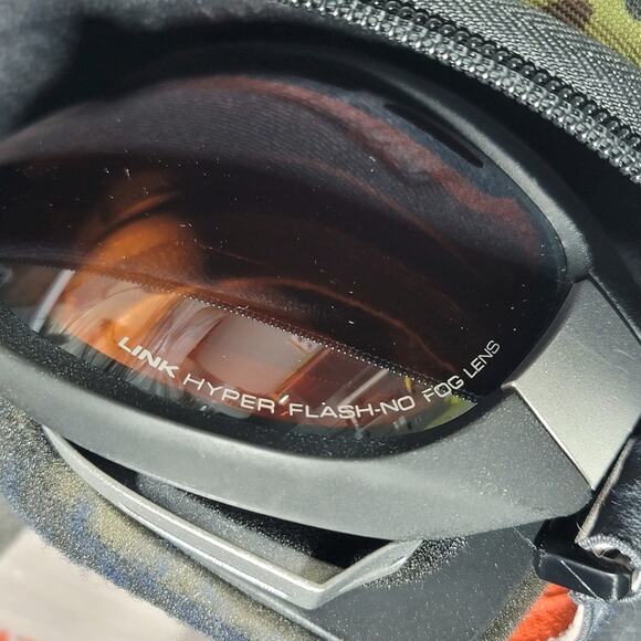 Zeal Optics Ski Goggles Link Hyper Flash No Fog Vented Orange Lens Hard Case - Picture 7 of 14